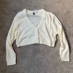 Crop top sweater white size L